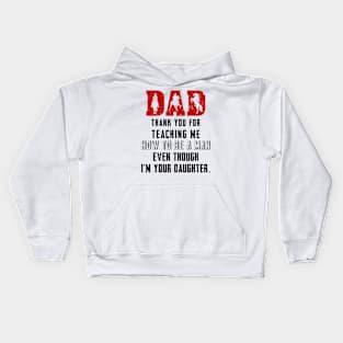 Horse Father And Daughter Horse Riding Kids Hoodie